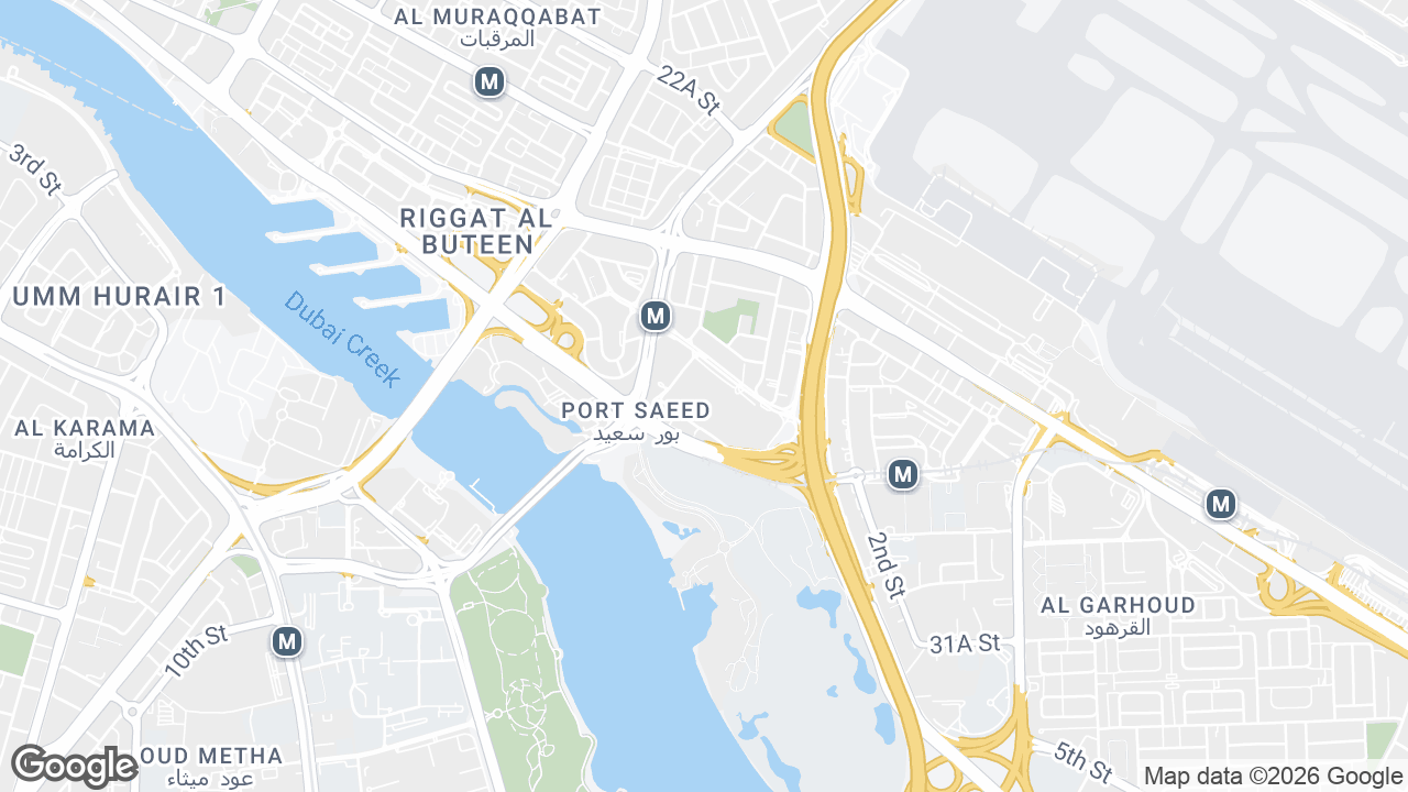 Map showing where City Centre, Deira, Dubai is