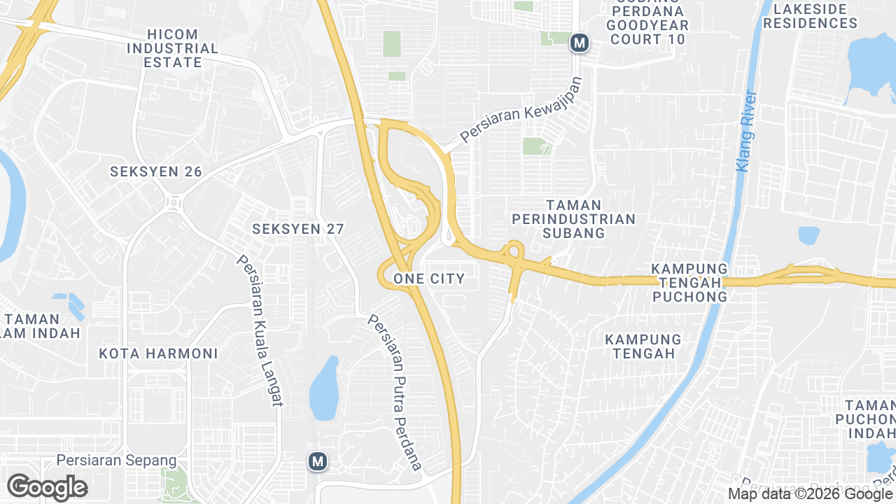 Map showing where MCT Tower, Petaling Jaya & Selangor, Kuala Lumpur is