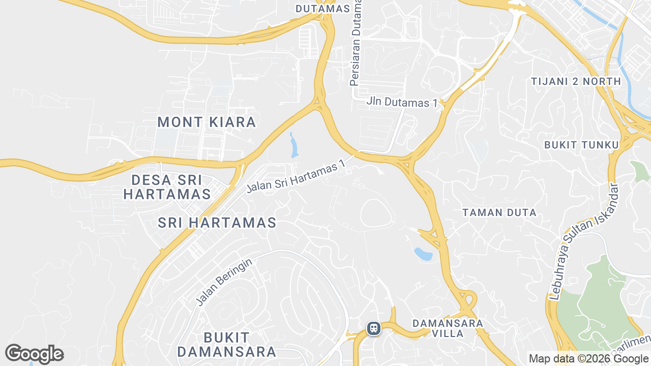 Map showing where Plaza Mont Kiara, Mont Kiara & Hartamas, Kuala Lumpur is