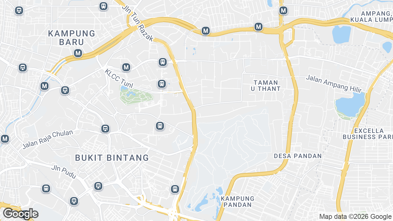 Map showing where Regal House, KLCC & Jalan Sultan Ismail, Kuala Lumpur is