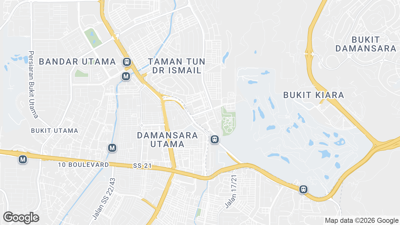Map showing where Republik TTDI, Damansara Heights & TTDI, Kuala Lumpur is