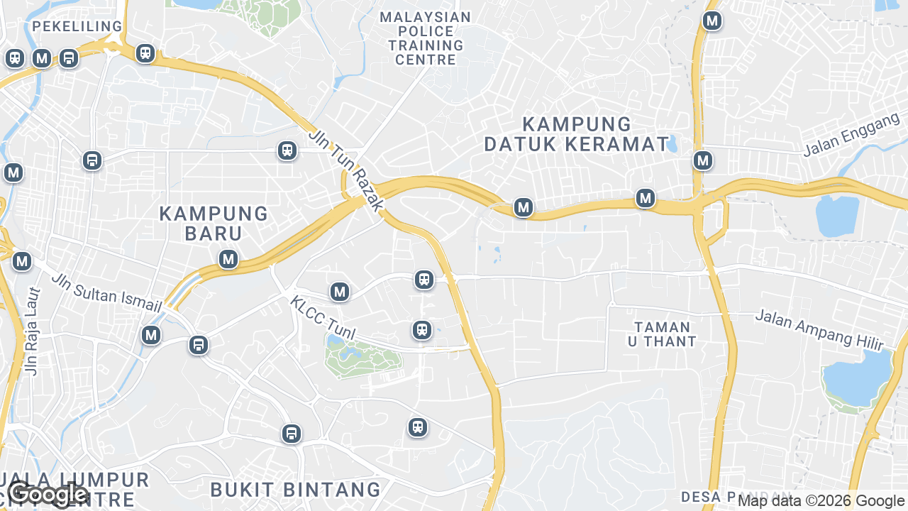 Map showing where The Intermark, KLCC & Jalan Sultan Ismail, Kuala Lumpur is