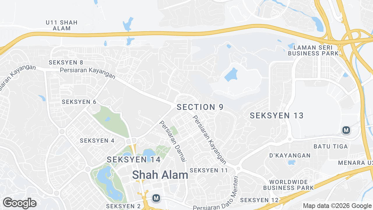 Map showing where Wisma Sunway, Petaling Jaya & Selangor, Kuala Lumpur is
