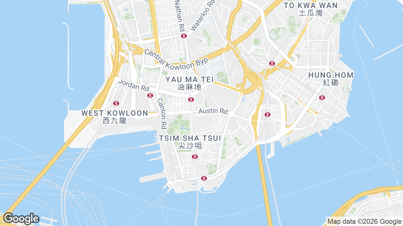 Map showing where Ritz Plaza, Tsim Sha Tsui, Hong Kong is