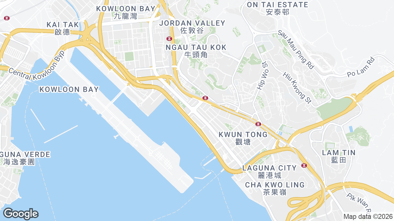 Map showing where 133 Wai Yip Street, Kwun Tong, Hong Kong is