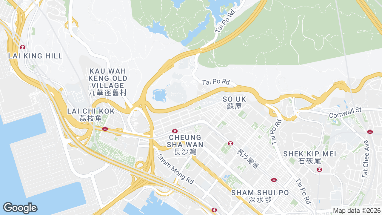 Map showing where Tai Cheung Liberal Factory Building, Lai Chi Kok, Hong Kong is