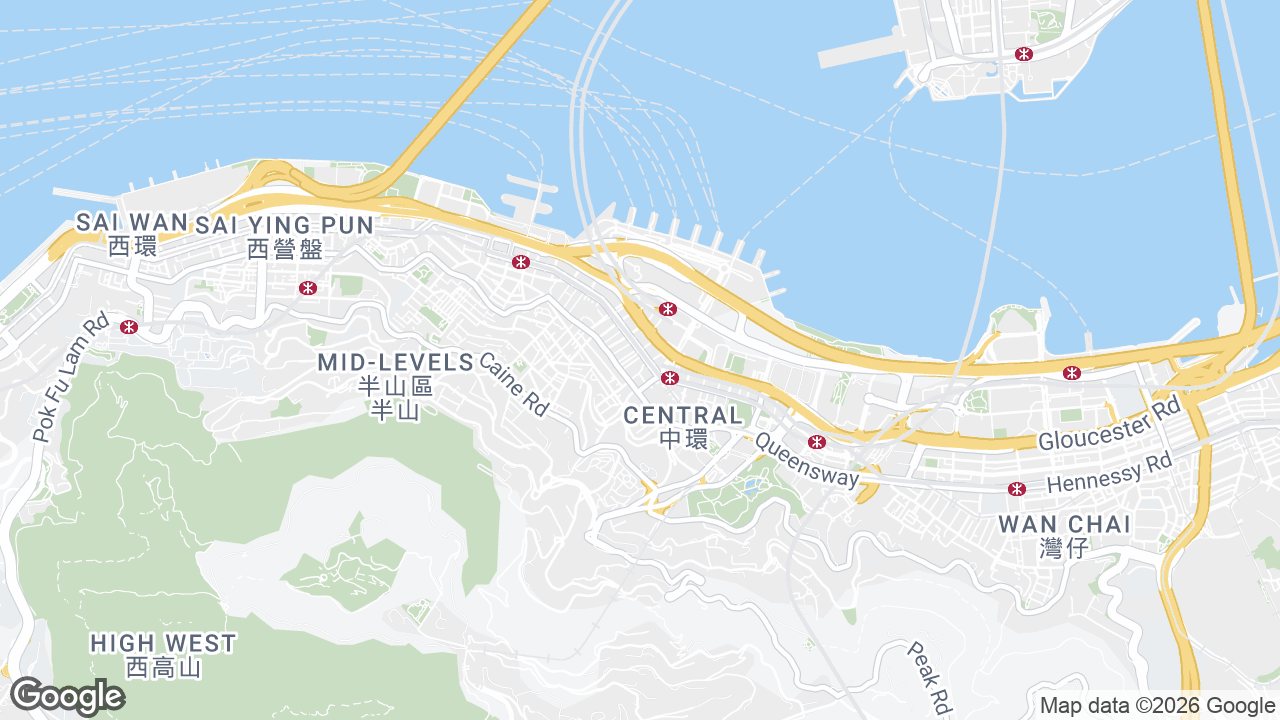 Map showing where Two Chinachem, Central, Hong Kong is