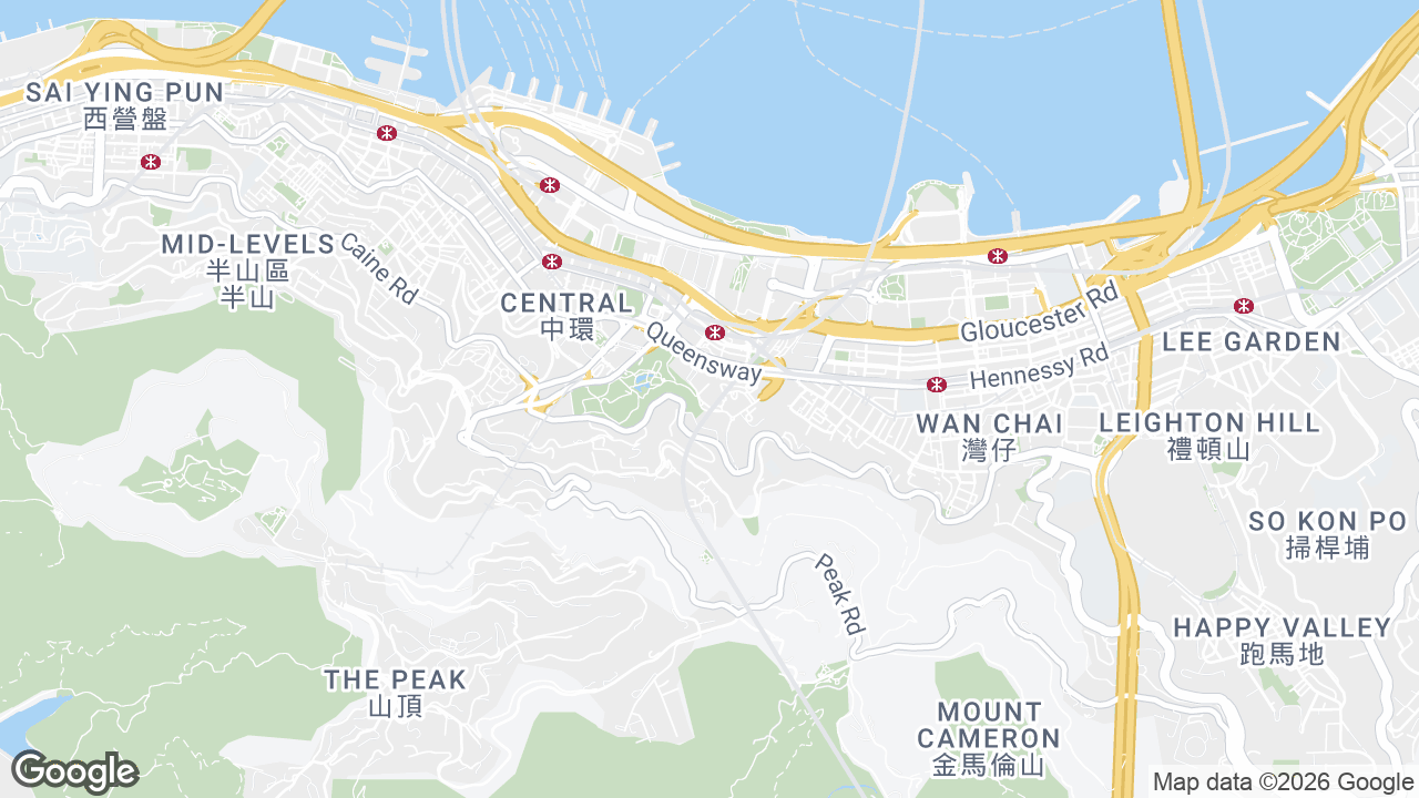 Map showing where Two Pacific Place, Admiralty, Hong Kong is