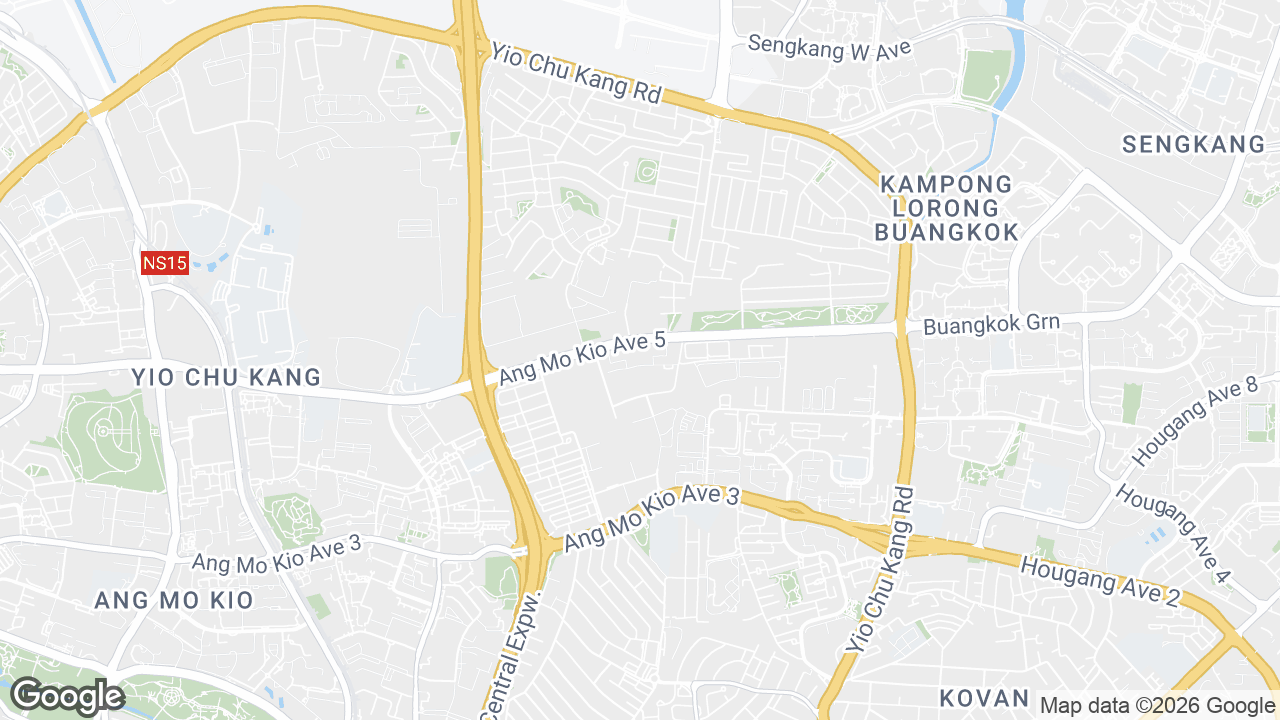 Map showing where TechPlace II, Novena, Singapore is