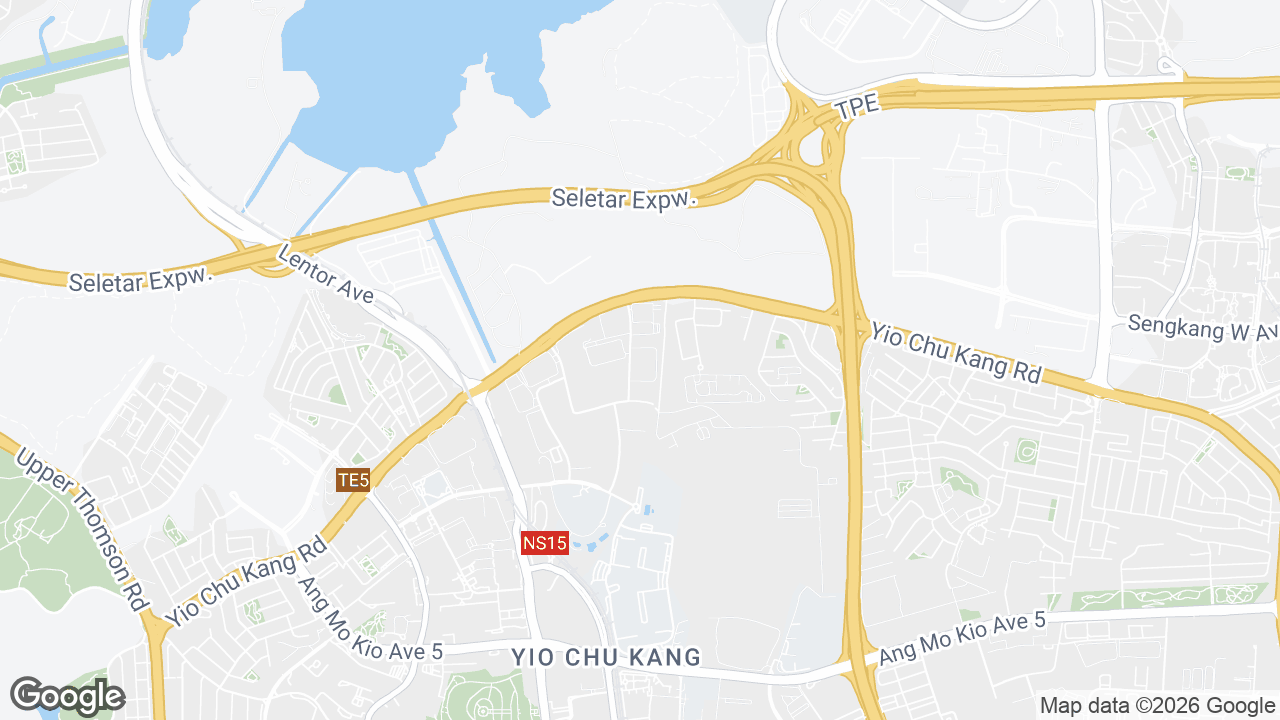 Map showing where Techpoint, Novena, Singapore is