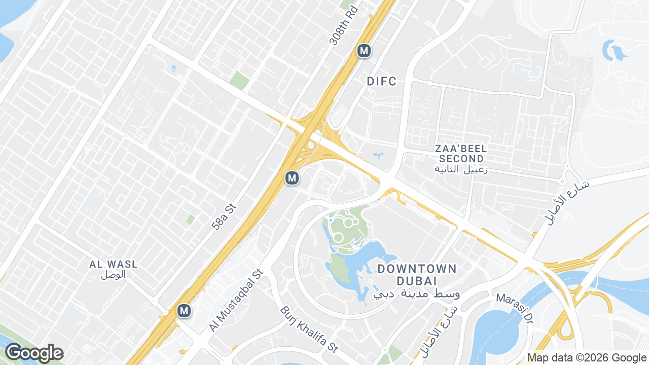 Map showing where Emaar Square Building 3, Downtown Dubai, Dubai is