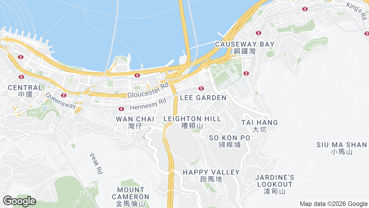 Map showing where Times Square, Causeway Bay, Hong Kong is