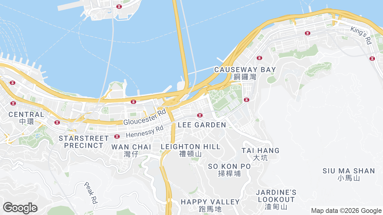 Map showing where Tower 535, Causeway Bay, Hong Kong is
