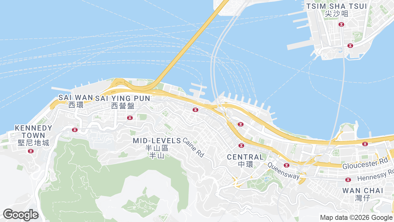 Map showing where Tung Hip Commercial Building, Sheung Wan, Hong Kong is