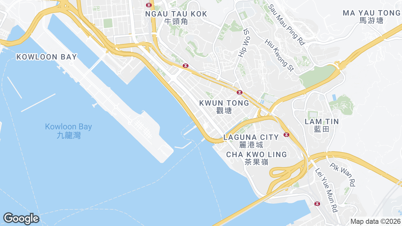 Map showing where Two Harbour Square, Kwun Tong, Hong Kong is