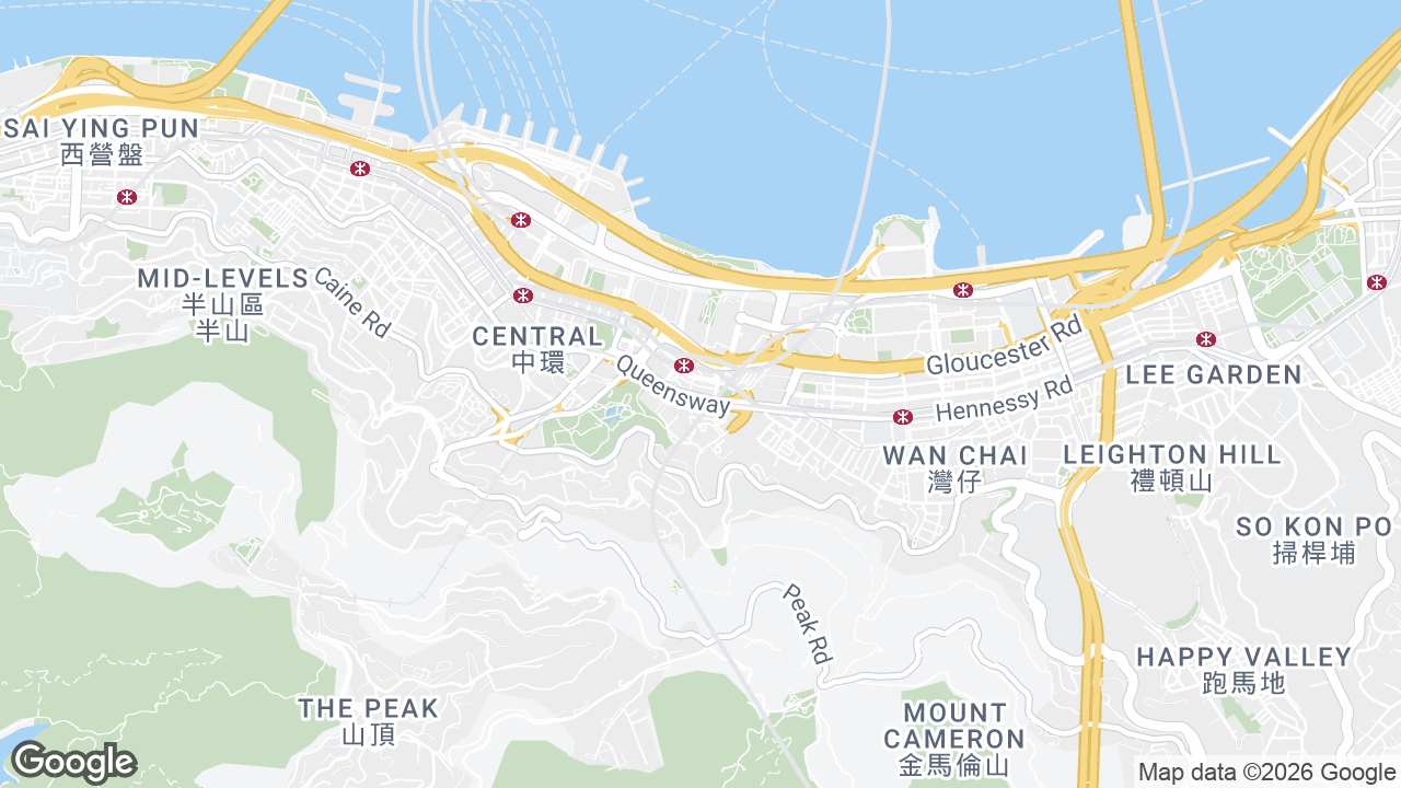 Map showing where United Centre, Admiralty, Hong Kong is