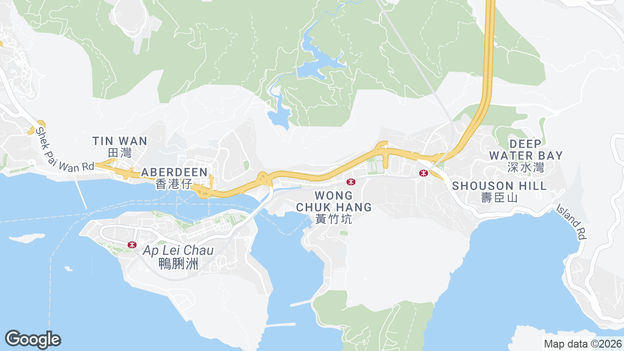 Map showing where Vita Tower, Wong Chuk Hang, Hong Kong is