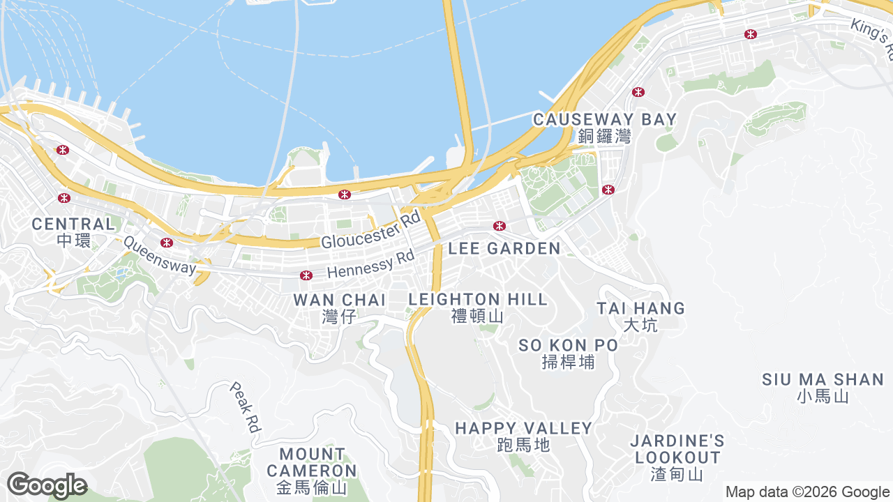 Map showing where Soundwill Plaza II Midtown, Causeway Bay, Hong Kong is