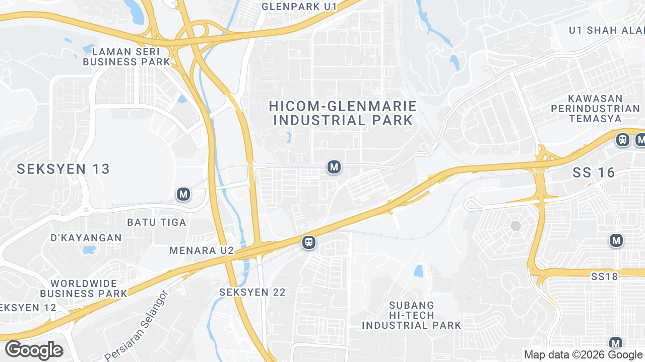 Map showing where The Podium - UOA Business Park, Petaling Jaya & Selangor, Kuala Lumpur is