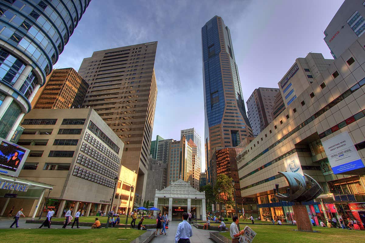 Serviced office raffles place