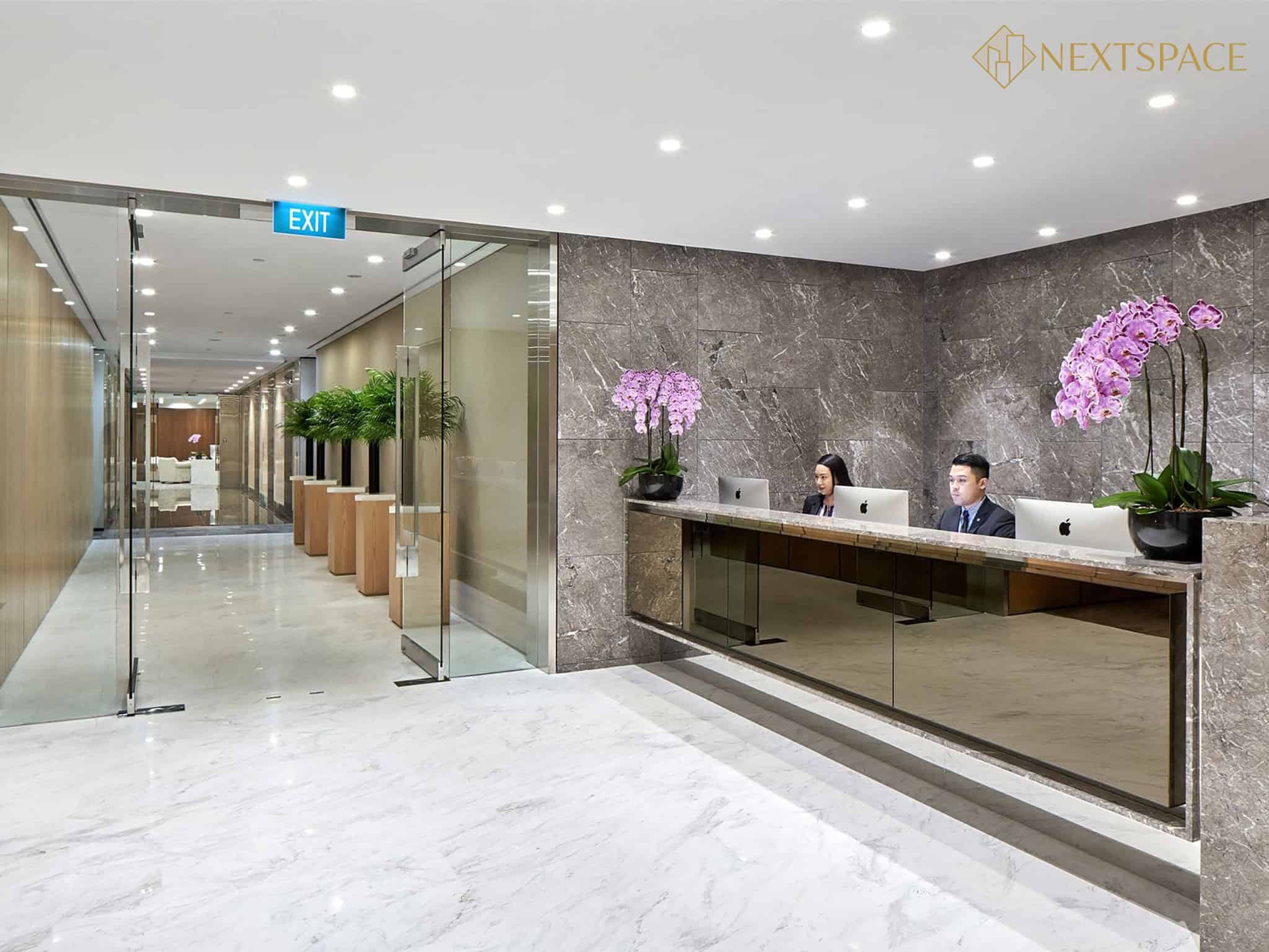 TEC_ Marina Bay FInancial Centre Reception shared office 3