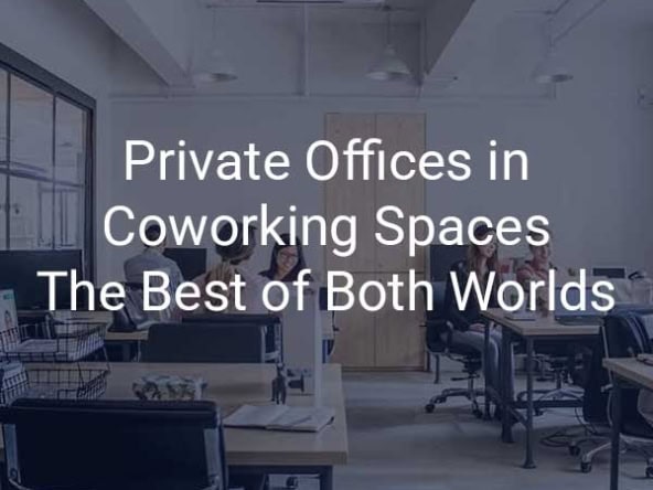 The Hive Private office in coworking space area