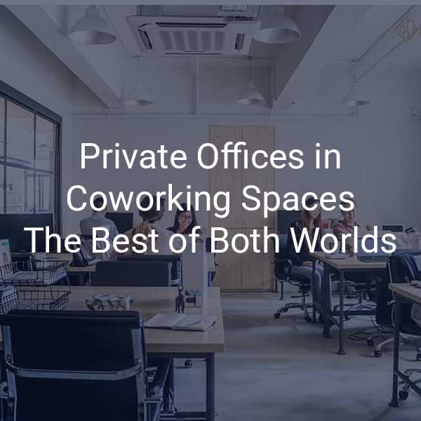 The Hive Private office in coworking space area